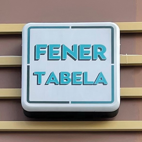 Tek Yönlü Kare Fener Tabela