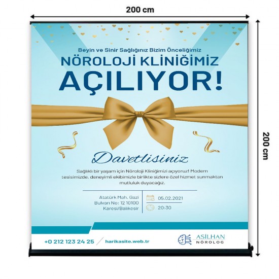 Roll Up Banner Pro 200x200 cm