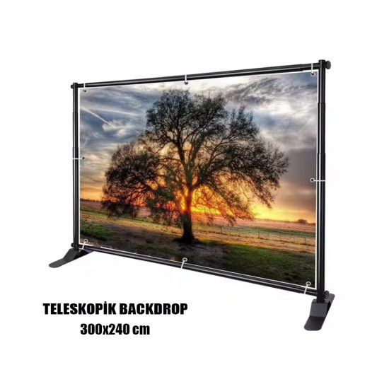 S Teleskopik Backdrop Stand 300x240