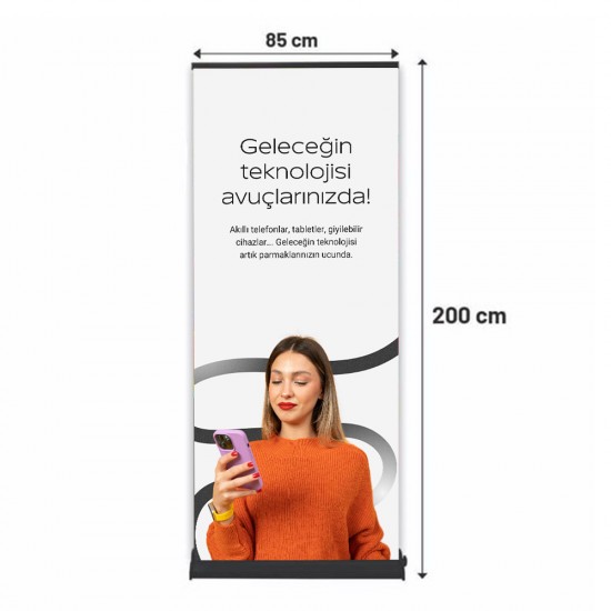 Roll Up Banner Pro 85x200 cm