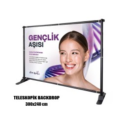 S Teleskopik Backdrop Stand 300x240