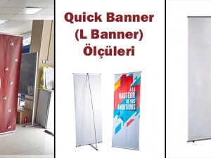 Quick Banner (L Banner) Ölçüleri