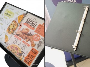 Restaurant İçin Folder Metal Ayaklı Menü Standı